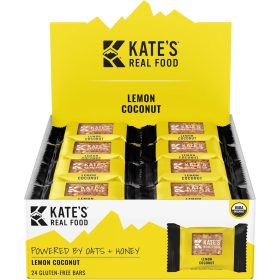 Kate's Real Food Mini Energy Bars - Box of 24 Lemon Coconut, 24 Mini Bars