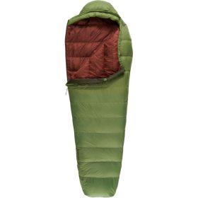 Kelty Cosmic 40 Sleeping Bag: 40F Down Dill/Duffel Bag/Cherry Mahogany, Long/Right Zip