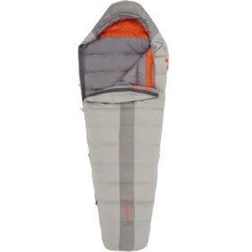 Kelty Cosmic 40 Sleeping Bag: 40F Down Smoke/Castlerock, Long/Right Zip