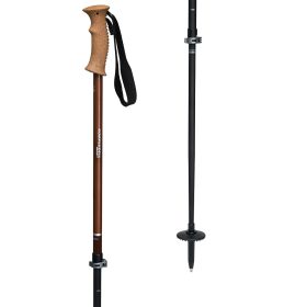 Komperdell Fieldmaster Powerlock Cork Trekking Poles Black Brown, 66-140cm