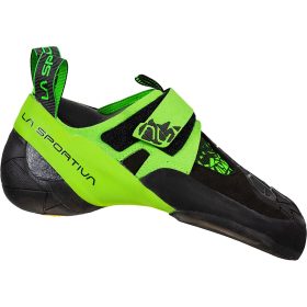 La Sportiva Skwama Vegan Climbing Shoe Black/Flash Green, 41.0