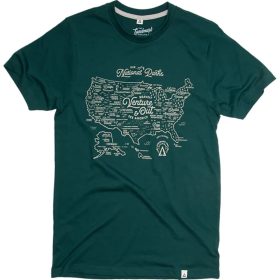 Landmark Project NPS Map Short-Sleeve T-Shirt Spruce, M