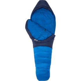 Marmot Helium Sleeping Bag: 15F Down Arctic Navy/Dark Azure, Long/Left Zip