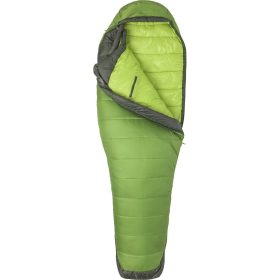 Marmot Trestles Elite Eco 30 Sleeping Bag: 30F Synthetic - Women's Wheatgrass/Crocodile, Long/Left Zip