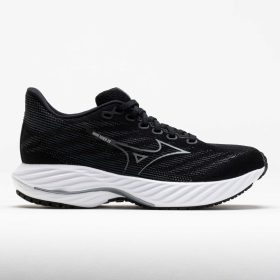 Mizuno Wave Rider 28 Men's Running Shoes Black Silver