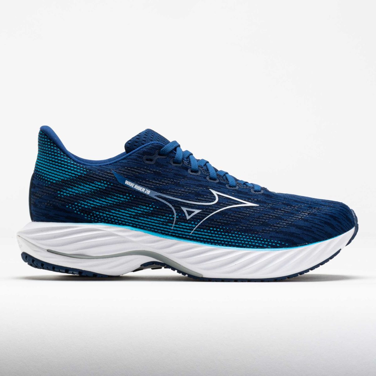 Mizuno Wave Rider 28 Men's Running Shoes Estate Blue/White