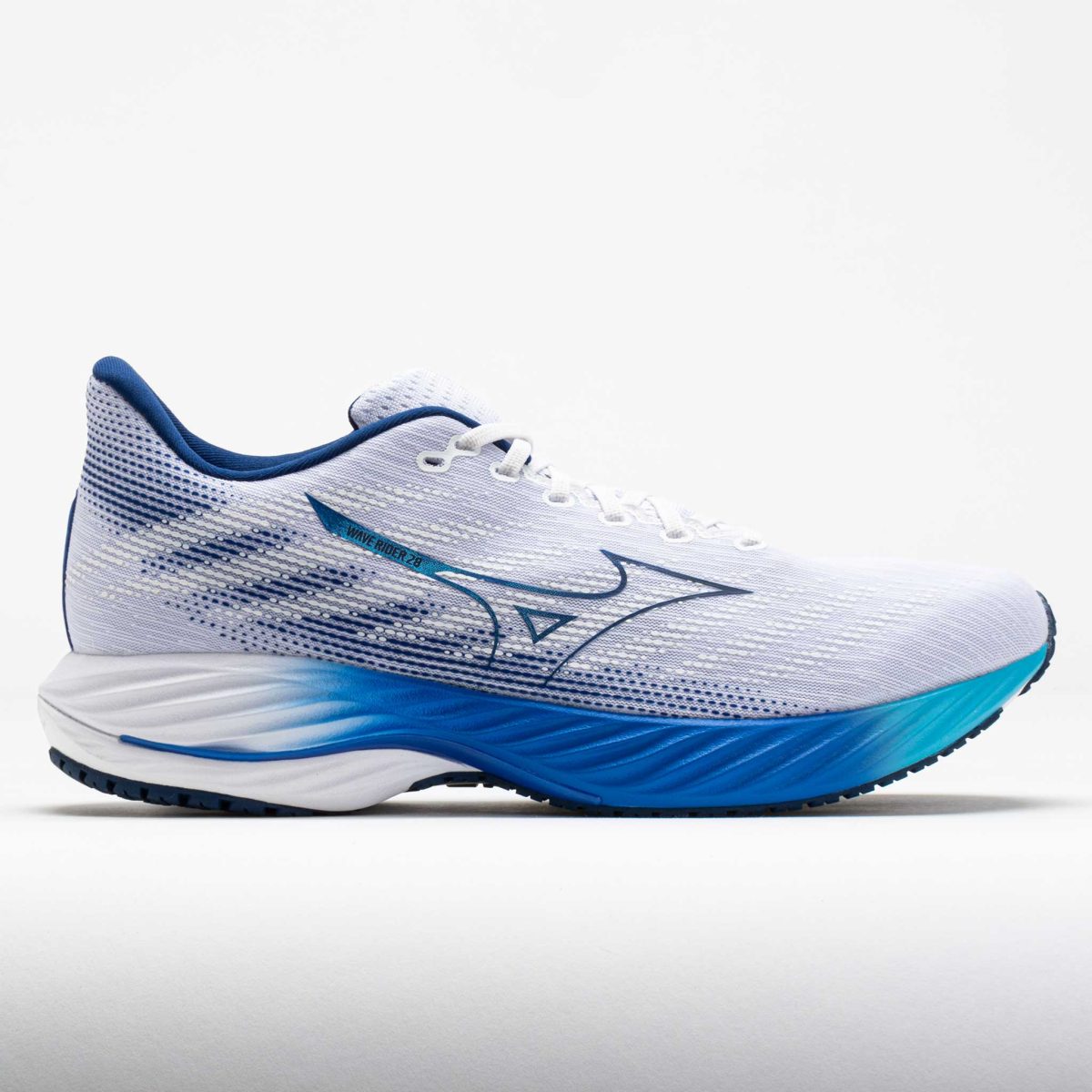 Mizuno Wave Rider 28 Men's Running Shoes White/Estate Blue