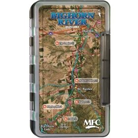 Montana Fly Company Waterproof Fly Box Bighorn River Map, Large