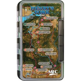 Montana Fly Company Waterproof Fly Box Henry's Fork River Map, Large
