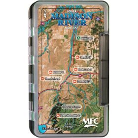 Montana Fly Company Waterproof Fly Box Lower Madison River Map, Large