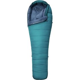 Mountain Hardwear Bishop Pass Sleeping Bag: 15F Down - Women's Vivid Teal, Long X-Wide/Left Zip