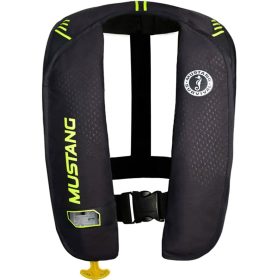 Mustang Survival M.I.T. 100 AA Inflatable Personal Flotation Device Black/Flourescent Yellow Green, Universal Adult