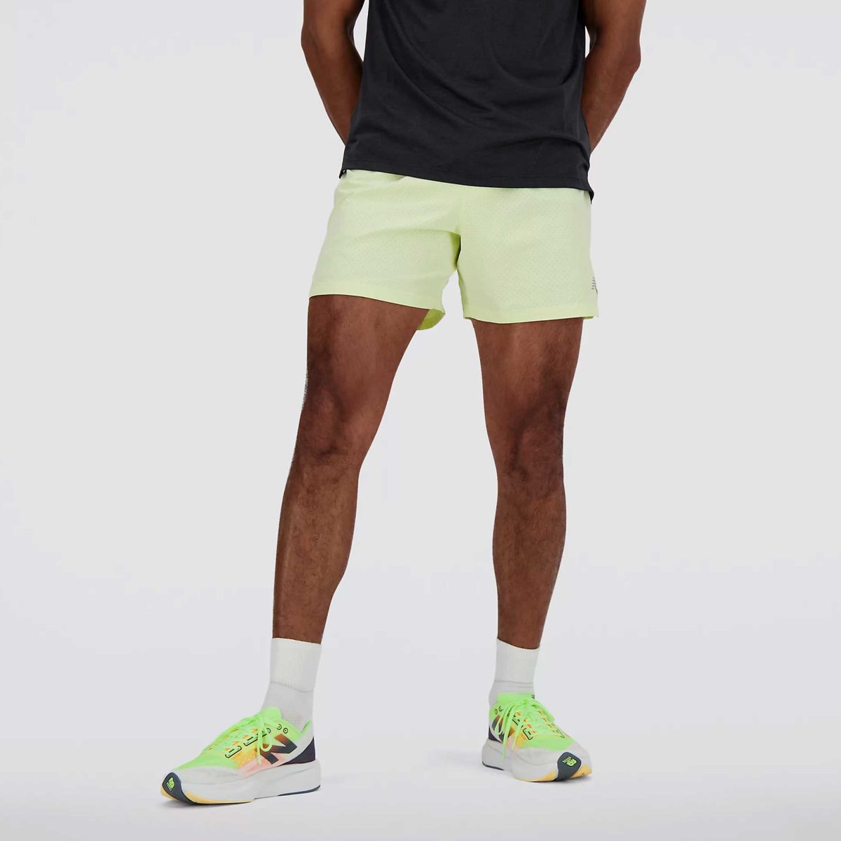 New Balance RC Short 5" Men's Running Apparel Limelight