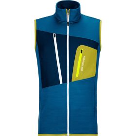 Ortovox Fleece Grid Vest - Men's Heritage Blue, S