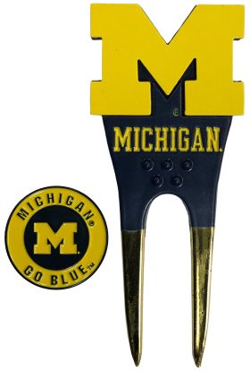 PAC Golf University of Michigan Divot Repair Tool & Ball Marker