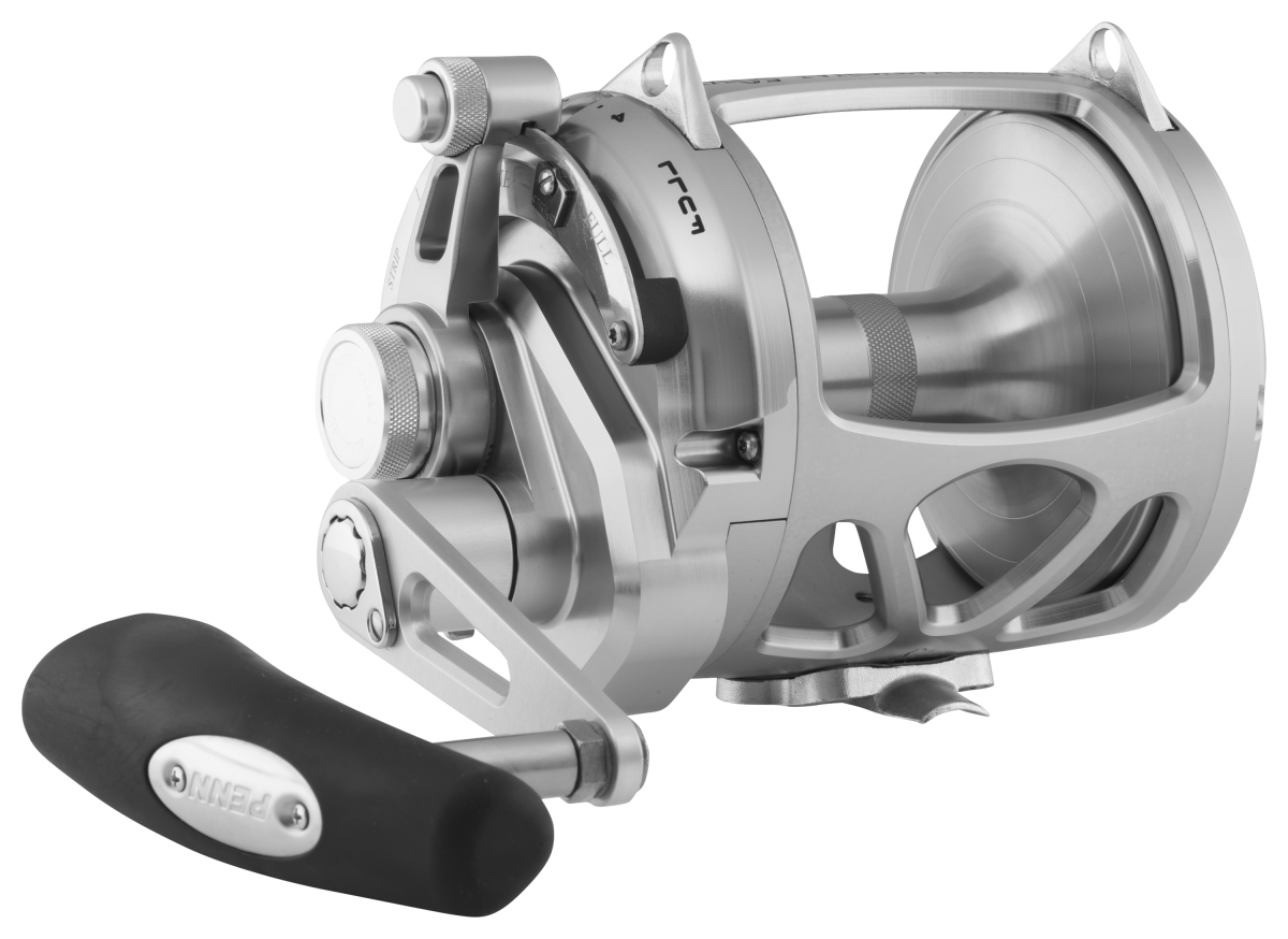 PENN International VI Silver Single-Speed Lever Drag Reel - 3.5:1