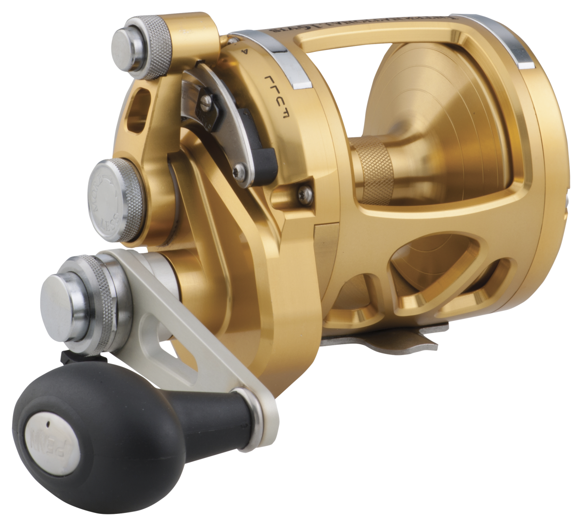 PENN International VIS Gold Two-Speed Lever Drag Reel - 5.2:1/1.6:1 - 20 lbs.