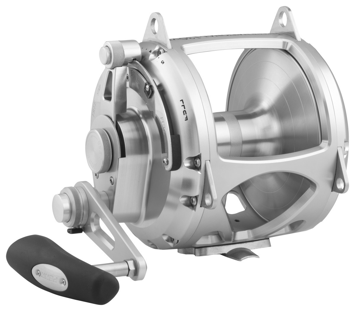 PENN International VIS Silver Two-Speed Lever Drag Reel - 2.3:1/1.1:1 - 100 lbs.