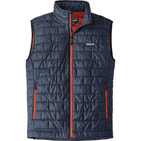 Patagonia Nano Puff Vest - Men's Navy Blue/Paintbrush Red, L