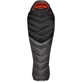 Rab Neutrino Pro 700 Sleeping Bag: 5F Down Granite, Long/Left Zip