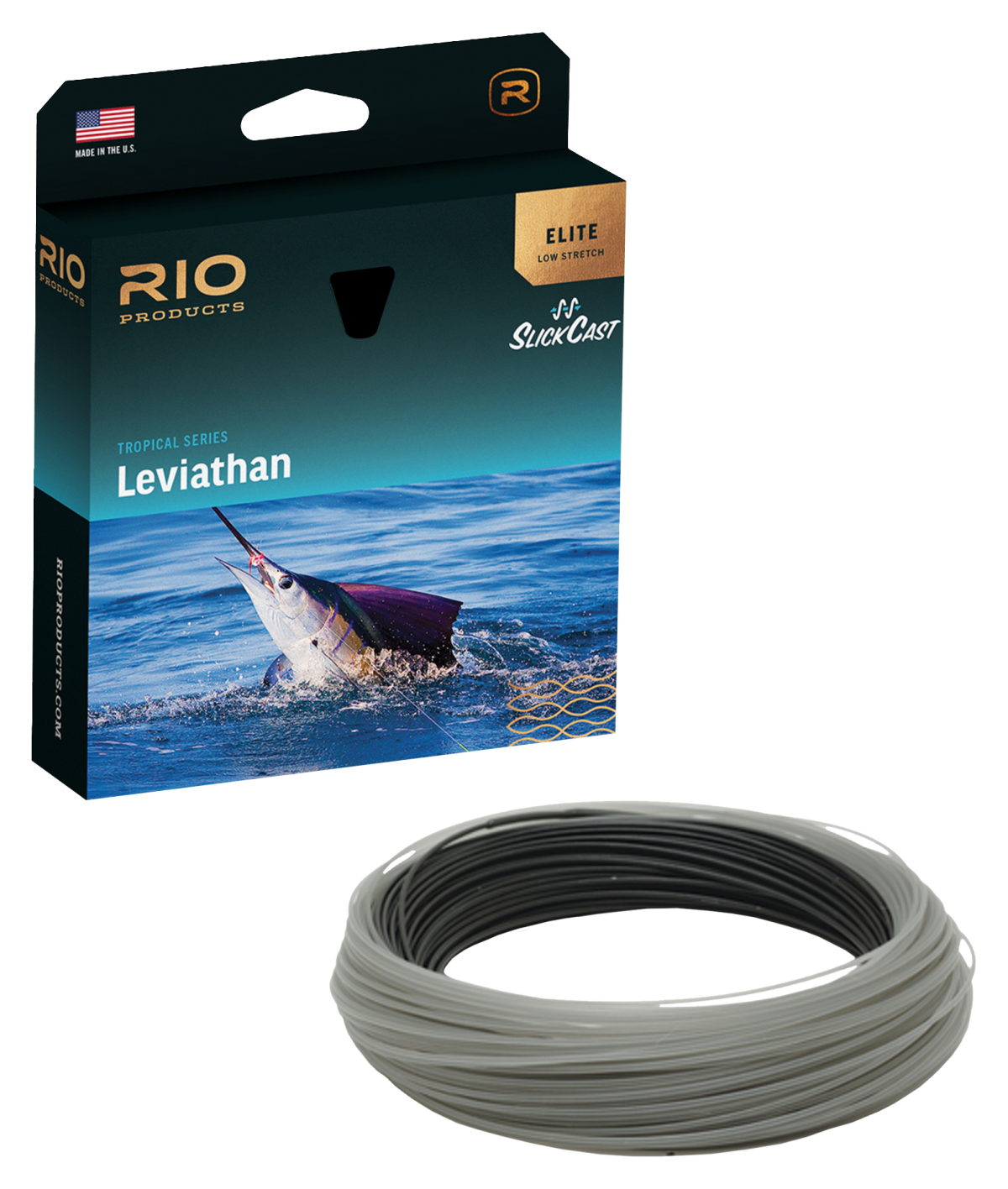 Rio Elite Leviathan Sink/Sink Tip Fly Line - Black/Trans Gray - 250 gr - 7/8