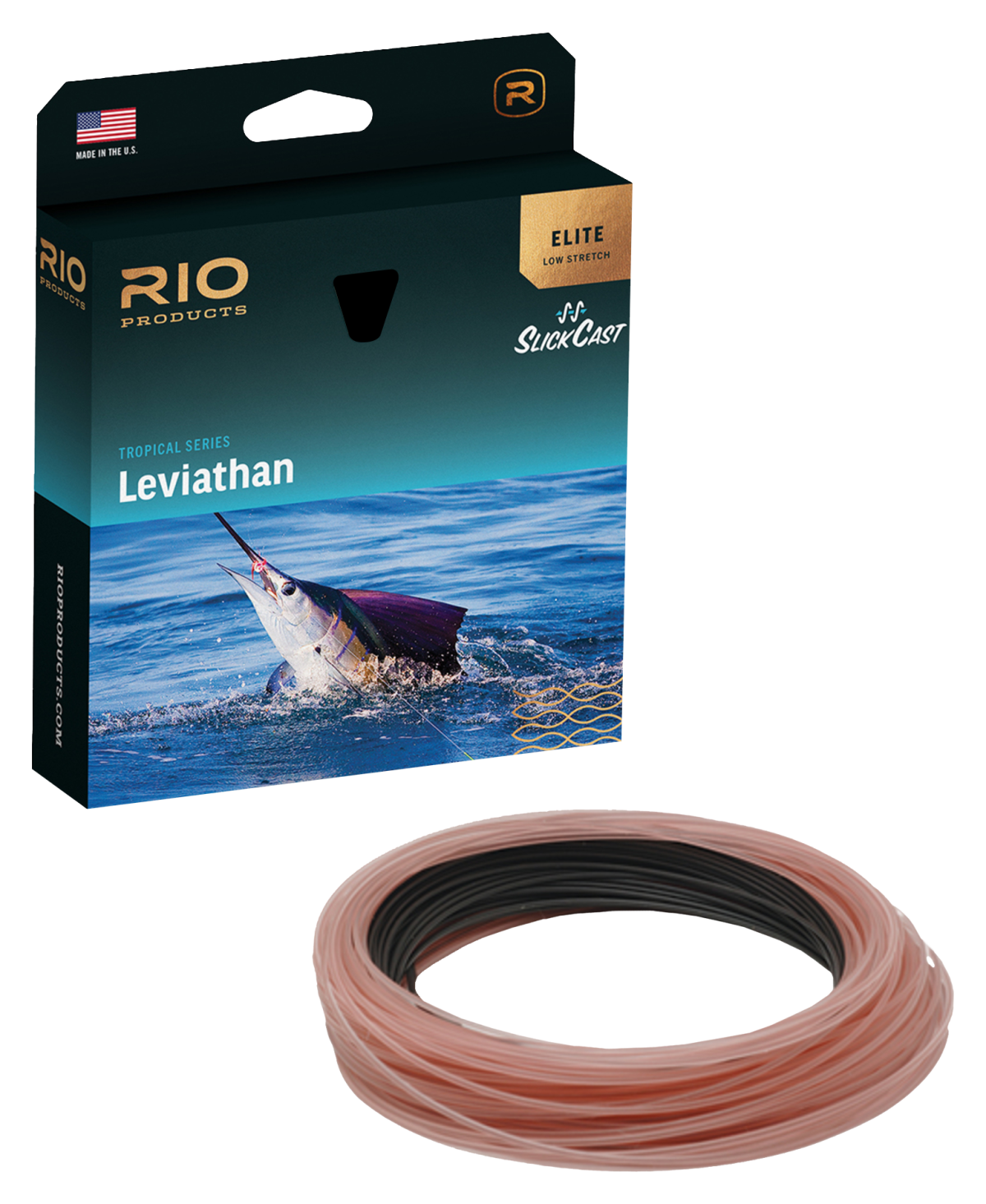 Rio Elite Leviathan Sink/Sink Tip Fly Line - Black/Trans Salmon - 300 gr - 8/9