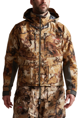 SITKA GORE OPTIFADE Concealment Waterfowl Marsh Delta Pro Wading Jacket for Men - L