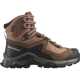 Salomon Quest Element GTX Hiking Boot - Women's Mocha Mousse/Pewter/Marine Blue, US 8.5/UK 7.0