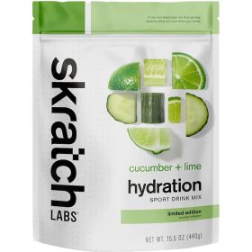 Skratch Labs Hydration Sport Drink Mix - 20-Serving Bag Cucumber + Lime, 20-Serving Resealable Pouch