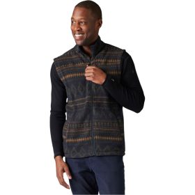 Smartwool Hudson Trail Fleece Vest - Men's Deep Navy Fairisle, S