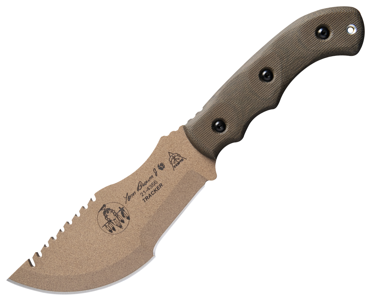 TOPS Knives Tom Brown Tracker Fixed-Blade Knife - Coyote Tan