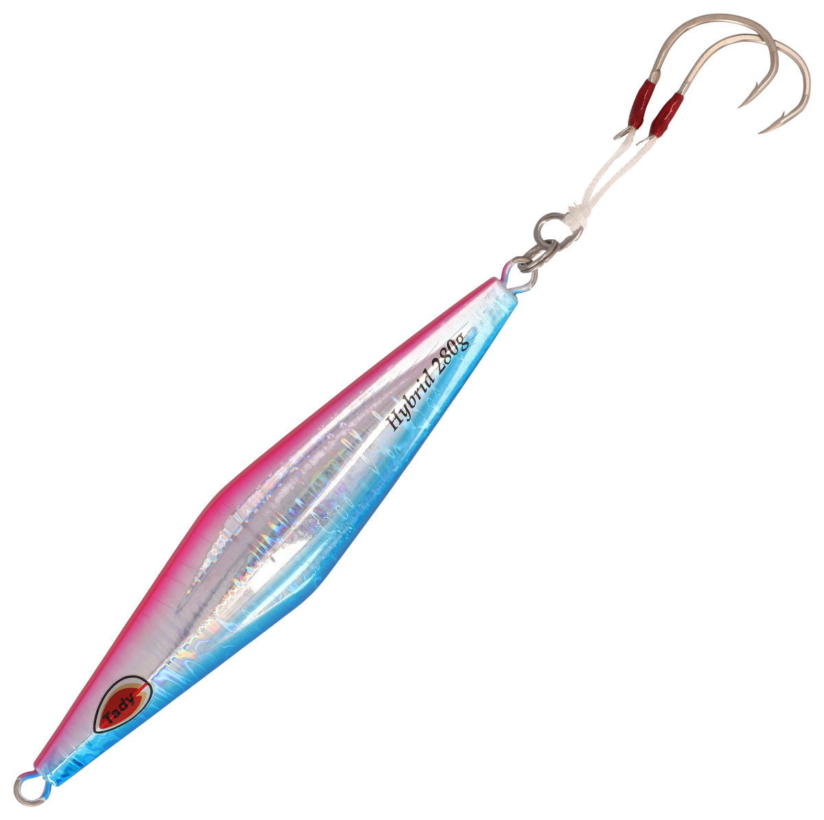 Tady Lures Slow Pitch Hybrid Jig - Blue Pink Glow - 7-1/2"