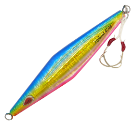 Tady Lures Slow Pitch Hybrid Jig - Blue Pink Gold Glow - 7-1/2''
