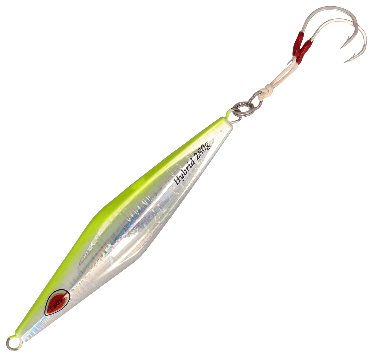 Tady Lures Slow Pitch Hybrid Jig - Yellow Holo Glow - 7-1/2"