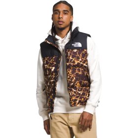 The North Face 1996 Retro Nuptse Vest - Men's Coal Brown Water Distortion Print, S