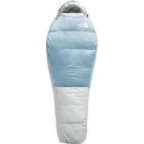 The North Face Blue Kazoo Sleeping Bag: 15F Down - Women's Beta Blue/Tin Grey, Reg/Right Zip