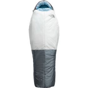 The North Face Cat's Meow Sleeping Bag: 20F Synthetic - Women's Beta Blue/Tin Grey, Long/Left Zip