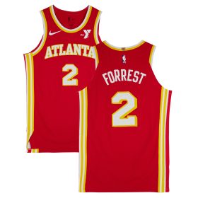 Trent Forrest Atlanta Hawks Game-Used #2 Red Jersey vs. New Orleans Pelicans on March 10, 2024 - Size 48+4