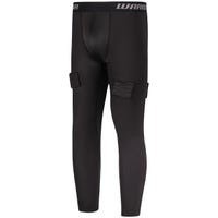 Warrior Senior Compression Pant w/Cup in Black Size Large