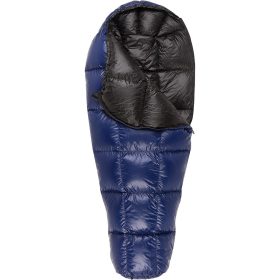 Western Mountaineering Caribou MF Sleeping Bag: 35F Down Navy Blue, 5ft 6in/Left Zip