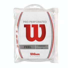 Wilson Pro Perforated Overgrip 12-Pack (White)