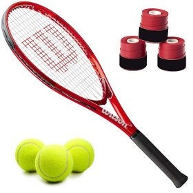 Wilson Pro Staff Precision XL 110 Tennis Racquet Bundled with 3 Overgrips and 3 Tennis Balls