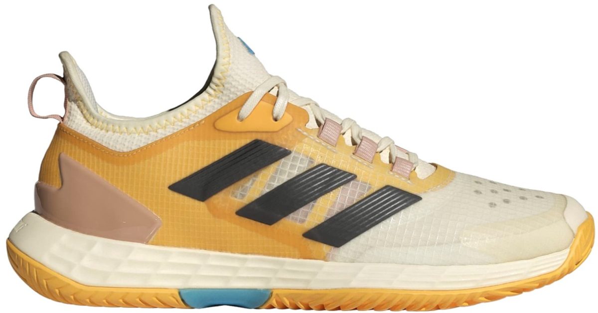 Adidas Women's Adizero Ubersonic 4.1 Tennis Shoes (Semi Spark/Core Black/Off White)