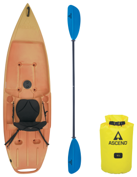 Ascend 9R Sport Sit-On-Top Recreational Kayak Package