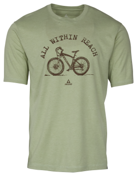Ascend Melange Bike Graphic Short-Sleeve T-Shirt for Men - Desert Sage - XL