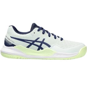 Asics Juniors Gel-Resolution 9 GS Tennis Shoes (Pale Mint/Blue Expanse)