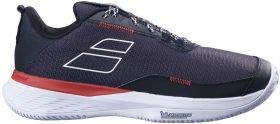 Babolat Men's SFX Evo All Court Tennis Shoes (Black/Fiesta Red)