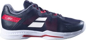 Babolat Men's SFX3 All Court Tennis Shoes (Black/Poppy Red)