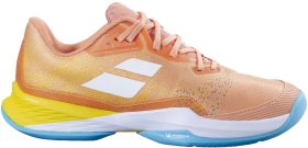 Babolat Women's Jet Mach 3 All Court Tennis Shoes (Coral/Gold Fusion)