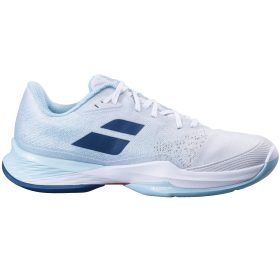 Babolat Women's Jet Mach 3 All Court Tennis Shoes (White/Angle Blue)